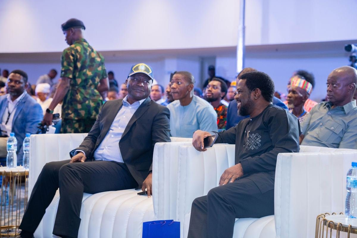 L-R: Gen. Christopher Gwabin Musa (Rtd.) Honourable Minister of Defence, Nigeria, OFR, Col. Felix Alaita (Rtd.), Founder/CEO Kryterion Limited